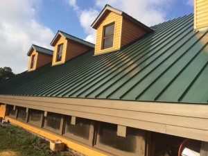 Our new roof at Flapjack's Pancake Cabin in Garden City, SC.